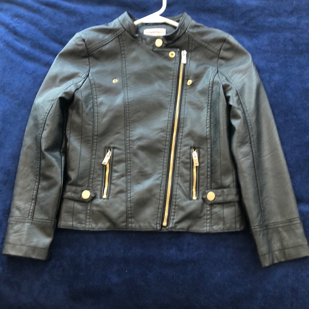 Girls faux leather jacket